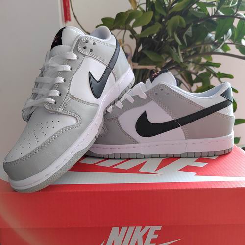 Cheap Nike Dunk Shoes Men and Women Grey White Black-130 - Click Image to Close
